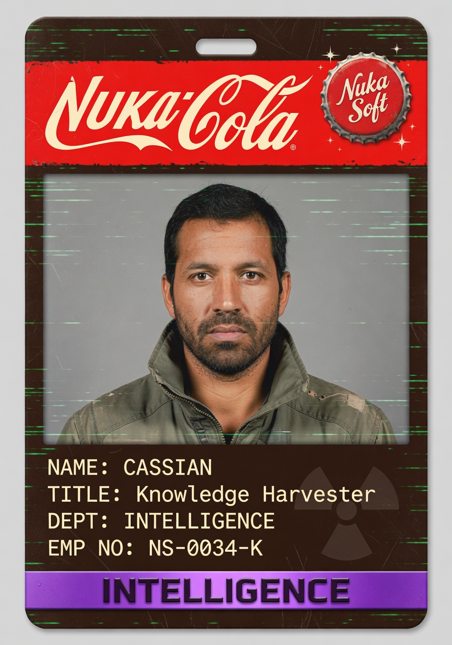 Cassian — NukaSoft Employee Badge