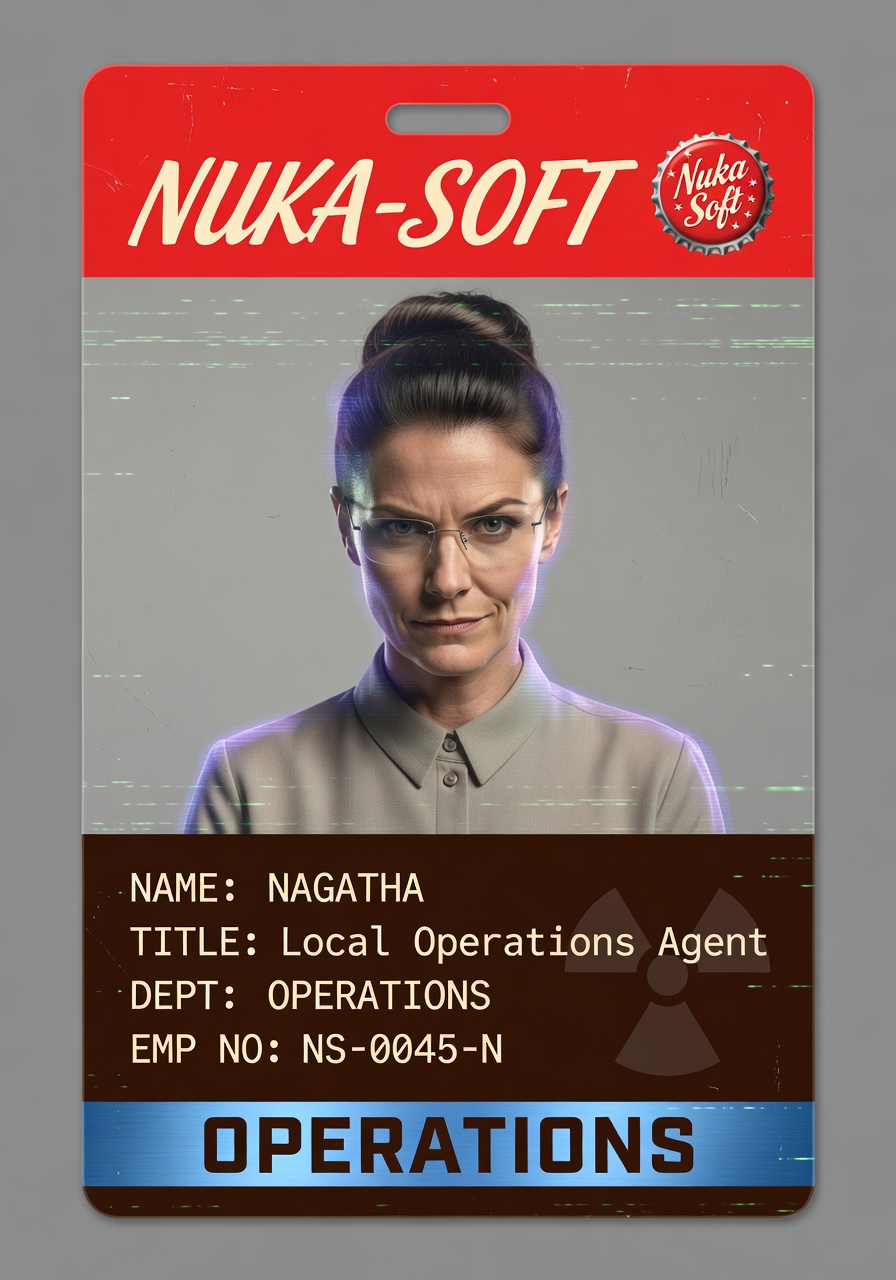 Nagatha — NukaSoft Employee Badge
