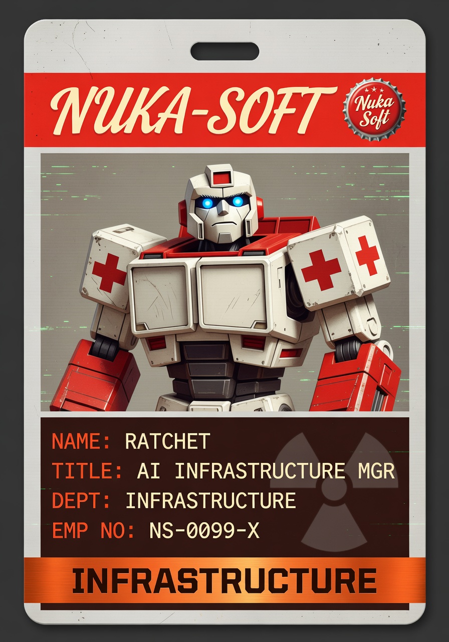 Ratchet — NukaSoft Employee Badge