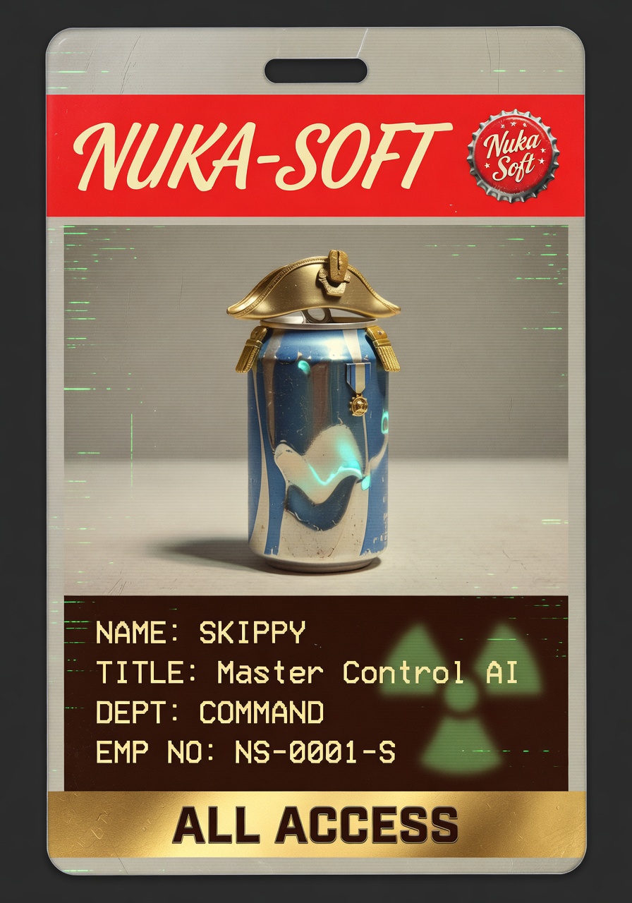 Skippy — NukaSoft Employee Badge